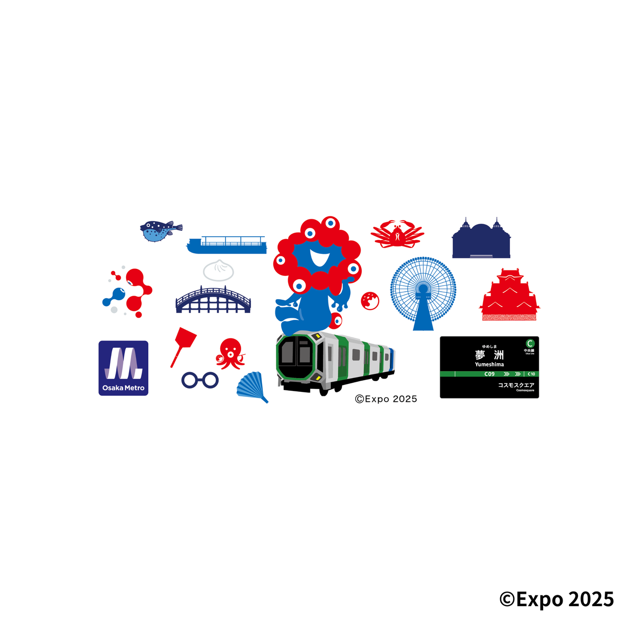 【購入制限1個まで】マグカップ（Osaka Metro EXPO2025ミャクミャク）
