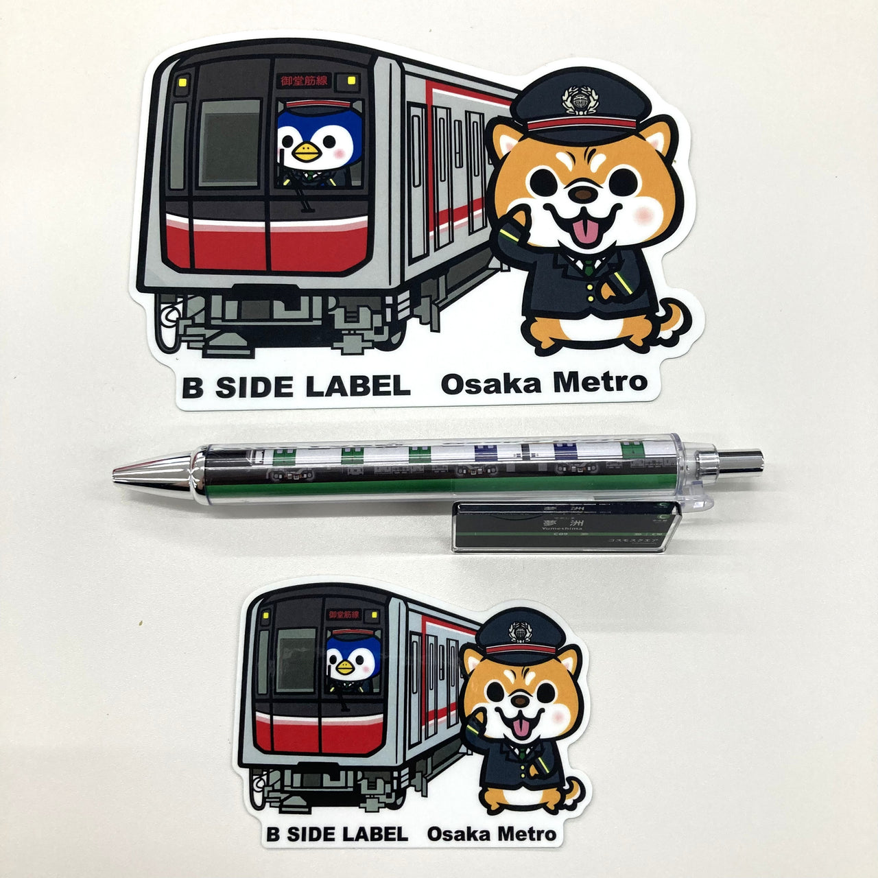 【通常サイズ】B-SIDE LABEL  コラボステッカー （アニマルと電車）