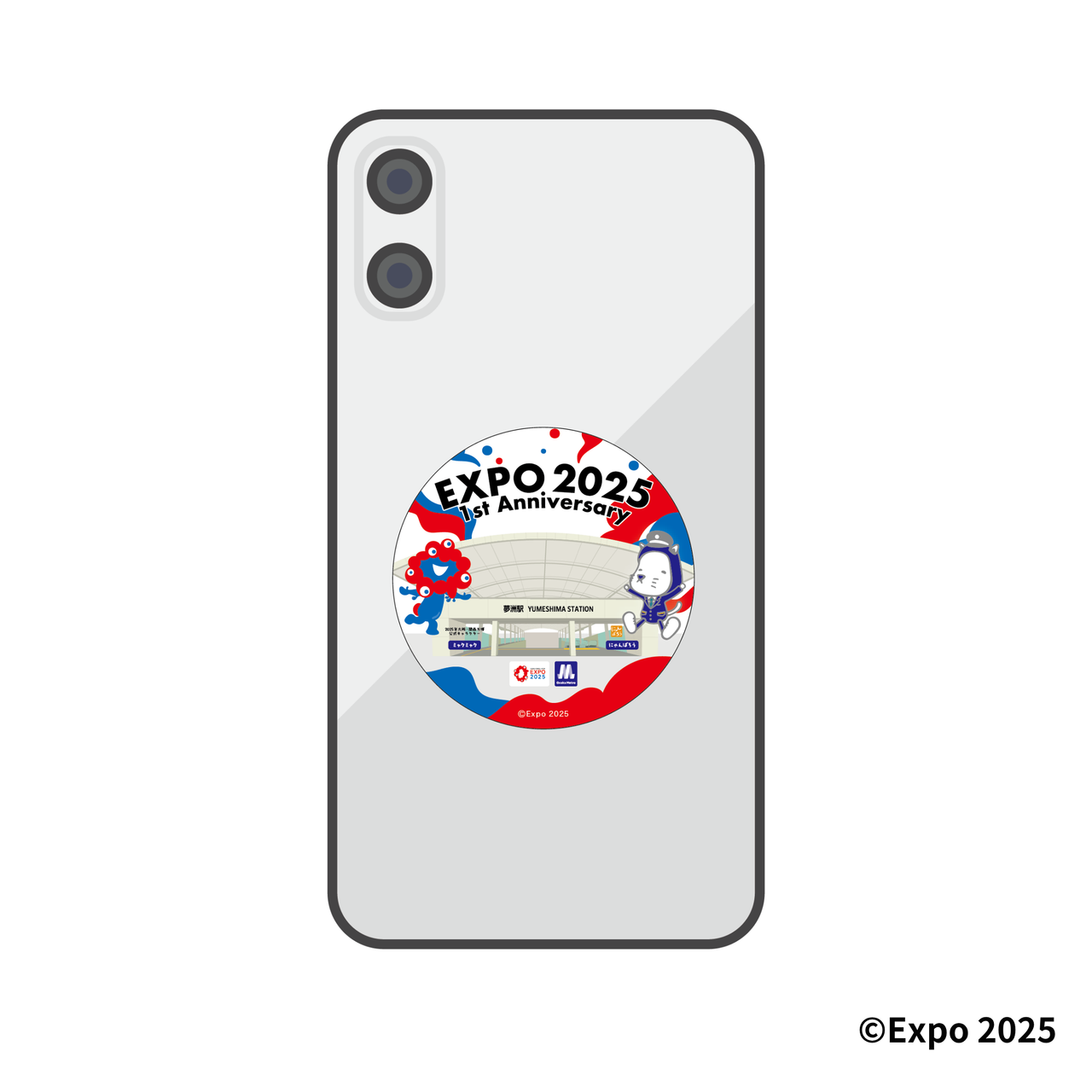 【購入制限1個まで】万博1周年記念ヘッドマークステッカー（Osaka MetroにゃんばろうEXPO2025ミャクミャク）